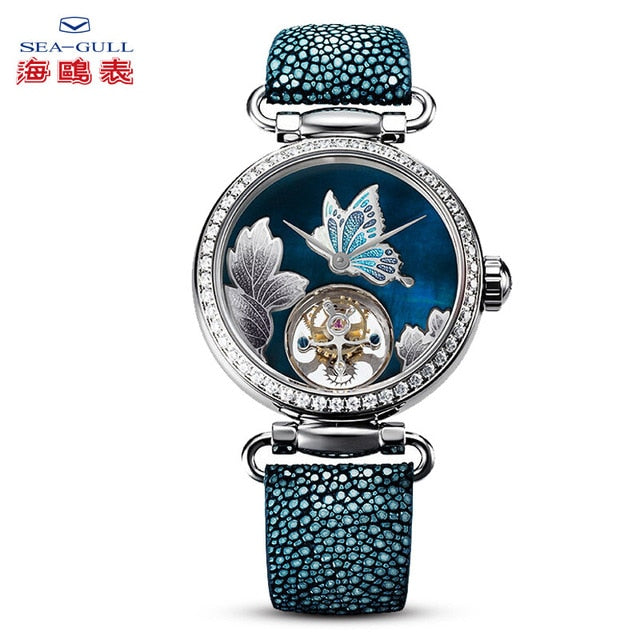 Seagull luxury brand tourbillion watch mechanical watches watch women tourbillion watch sapphire watch luxury watch 713.18.8100L