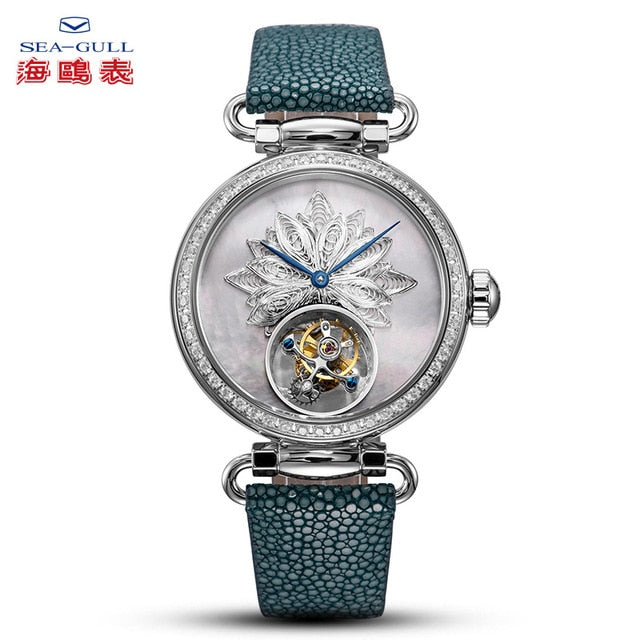 Seagull luxury brand tourbillion watch mechanical watches watch women tourbillion watch sapphire watch luxury watch 713.18.8100L