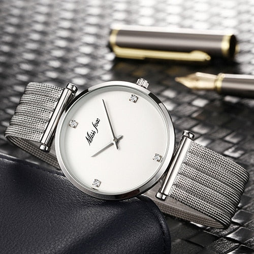Top Selling Product In 2018 Stainless Steel Bracelet Gold Diamond Gifts For Women Minimalist Designer Brand Luxury Women Watches