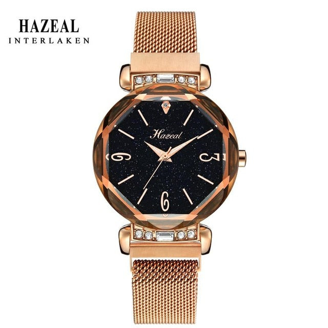 HAZEAL Switzerland Women 's Watch Famous Luxury Brand Japan Quartz Movement Ladies Wrist Watch Waterproof zegarki damskie 2020