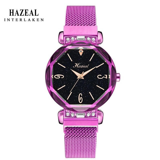 HAZEAL Switzerland Women 's Watch Famous Luxury Brand Japan Quartz Movement Ladies Wrist Watch Waterproof zegarki damskie 2020