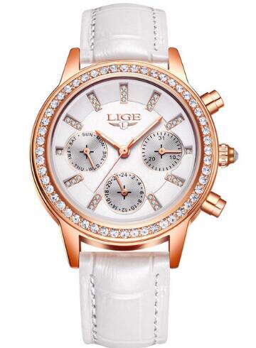 2020 LIGE New Rose Gold Women Watch Business Quartz Watch Ladies Top Brand Luxury Female Wrist Watch Girl Clock Relogio Feminino