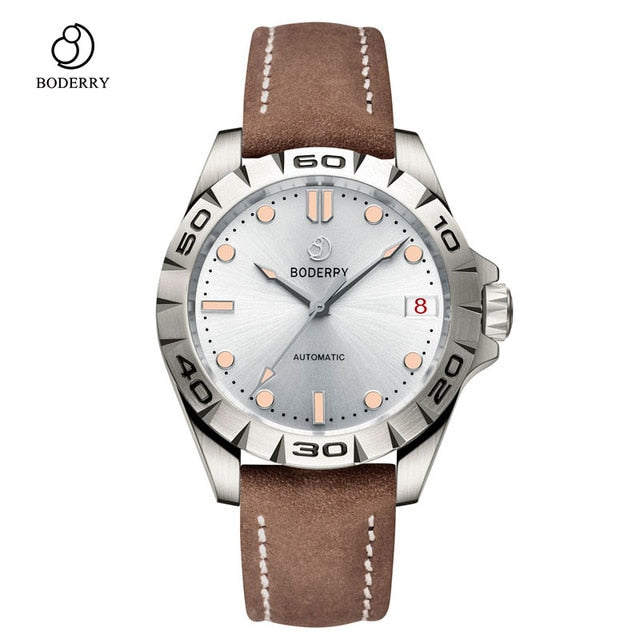 Titanium Case 2020 Luxury Men's Watches Automatic Mechanical Waterproof Calendar Date Luminous Clock Watch Men Relogio Masculino