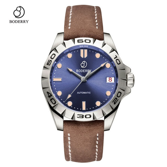 Titanium Case 2020 Luxury Men's Watches Automatic Mechanical Waterproof Calendar Date Luminous Clock Watch Men Relogio Masculino