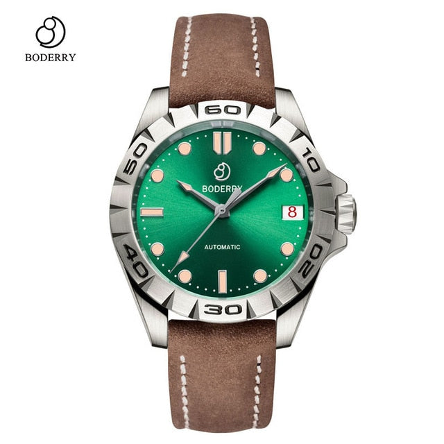 Titanium Case 2020 Luxury Men's Watches Automatic Mechanical Waterproof Calendar Date Luminous Clock Watch Men Relogio Masculino