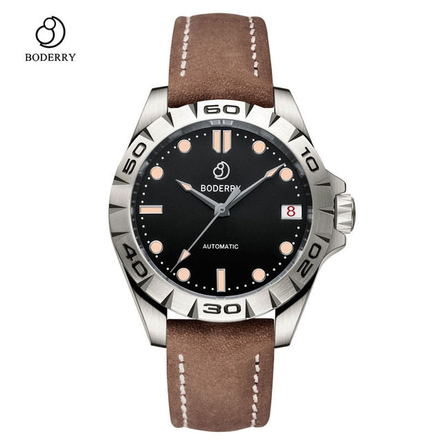 Titanium Case 2020 Luxury Men's Watches Automatic Mechanical Waterproof Calendar Date Luminous Clock Watch Men Relogio Masculino