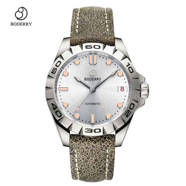 Titanium Case 2020 Luxury Men's Watches Automatic Mechanical Waterproof Calendar Date Luminous Clock Watch Men Relogio Masculino