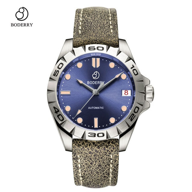Titanium Case 2020 Luxury Men's Watches Automatic Mechanical Waterproof Calendar Date Luminous Clock Watch Men Relogio Masculino