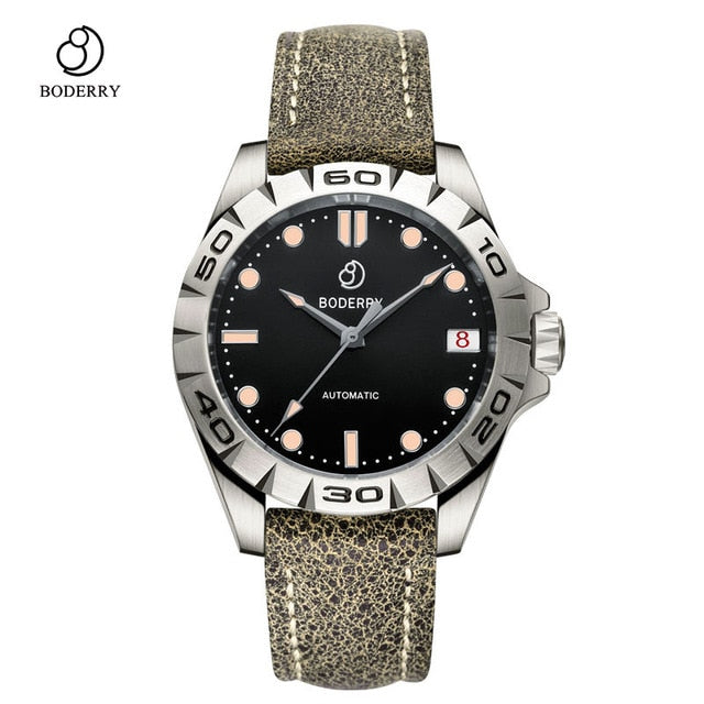 Titanium Case 2020 Luxury Men's Watches Automatic Mechanical Waterproof Calendar Date Luminous Clock Watch Men Relogio Masculino