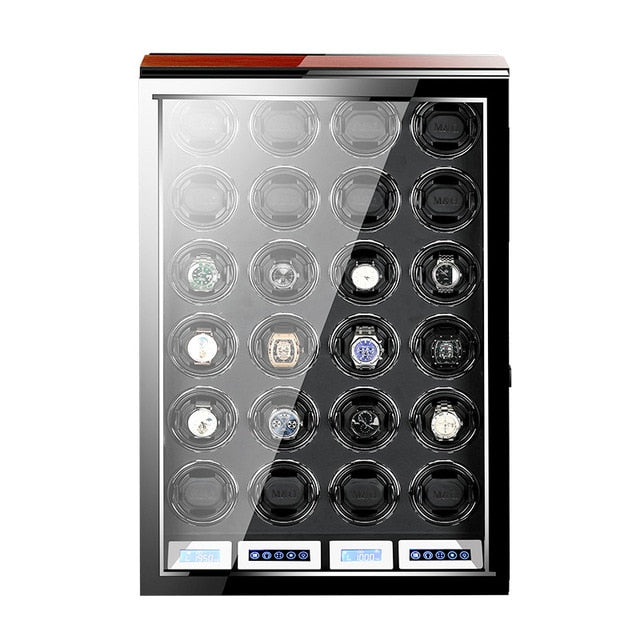 Luxury Automatic watches box with Mabuchi motor LCD touch screen and Remote control Watch winder box