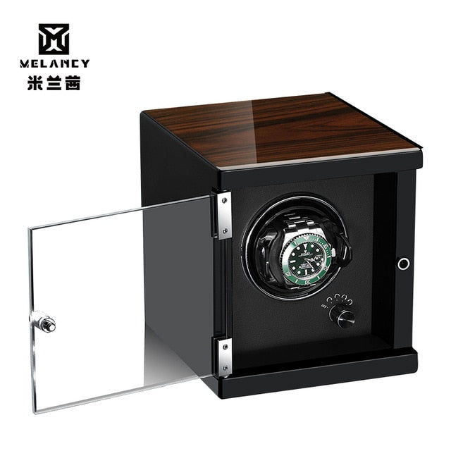 Automatic Watch Winder Box Case Holder Mechanical Watch Display Organizer EU/US/AU/UK Plug Luxury Motor Shaker PU
