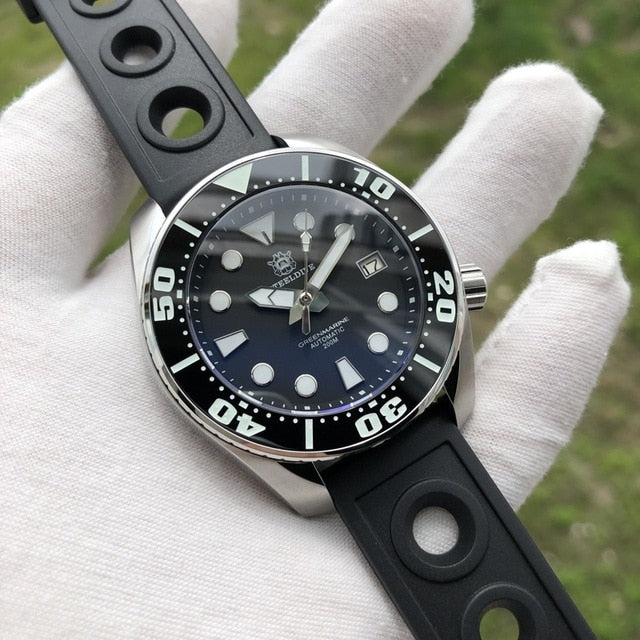 Men's watch NH35 stainless steel Automatic mechanical watch BGW9 Luminous ar coating Sapphire crystal calendar 200M diving watch