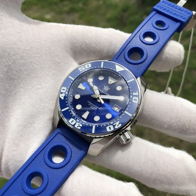 Men's watch NH35 stainless steel Automatic mechanical watch BGW9 Luminous ar coating Sapphire crystal calendar 200M diving watch