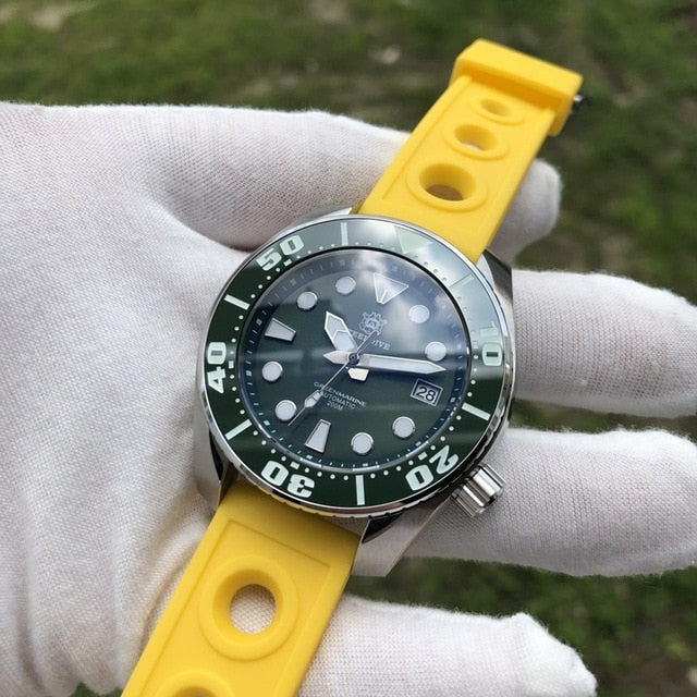 Men's watch NH35 stainless steel Automatic mechanical watch BGW9 Luminous ar coating Sapphire crystal calendar 200M diving watch