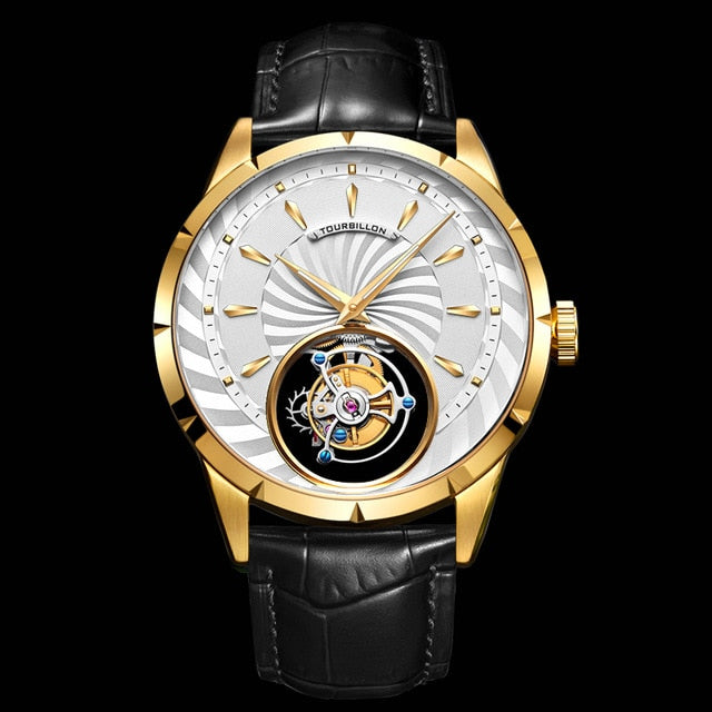 AESOP Sport Mens Mechanical Watch Watches Top Tourbillon Male Skeleton Men's Watch for Men Man Luxury Clocks Luxury Thin MOV