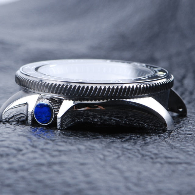 Sapphire Glass 316L Stainless Steel Watch Case Ceramic Bezel 20Bar Water Resistance Case Suitable For NH35A/NH36A Movement