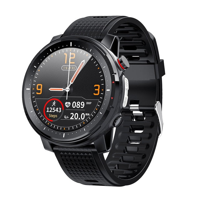 Finow New Smart Watch 360*360 Round Screen With LED Light Smart Wach IP68 Waterproof Heart Rate ECG Smartwatch For Android IOS