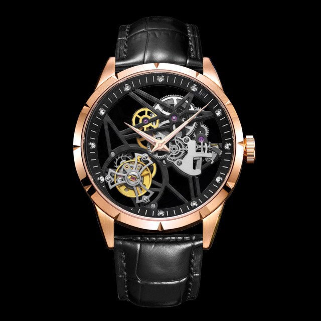 AESOP Tourbillon Men's Mechanical Watches Sports Watch Male Skeleton Wristwatch for Men Man Luxury Clock Luxury reloj hombre