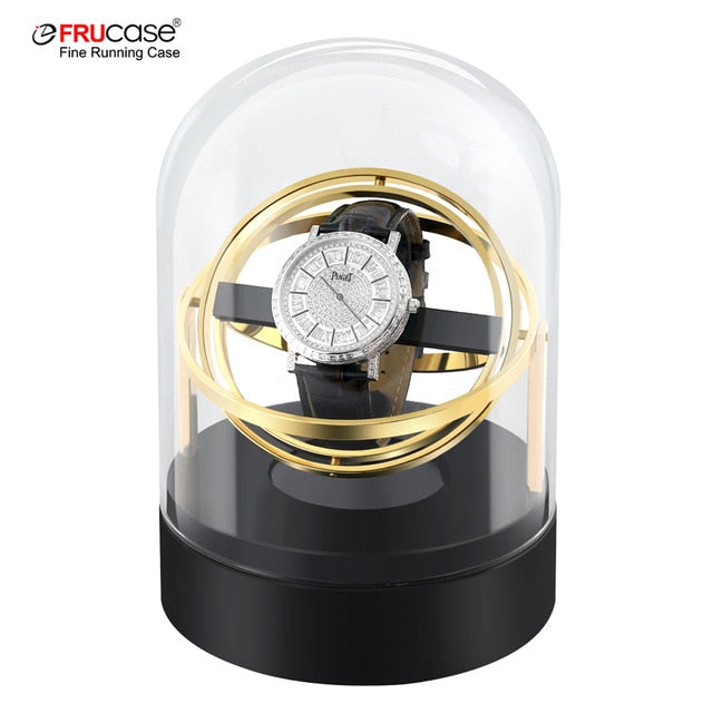 FRUCASE New Arrival White Single Watch Winder for automatic watches watch box display collector storage wooden box