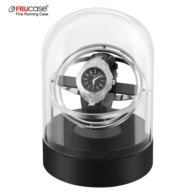 FRUCASE New Arrival White Single Watch Winder for automatic watches watch box display collector storage wooden box