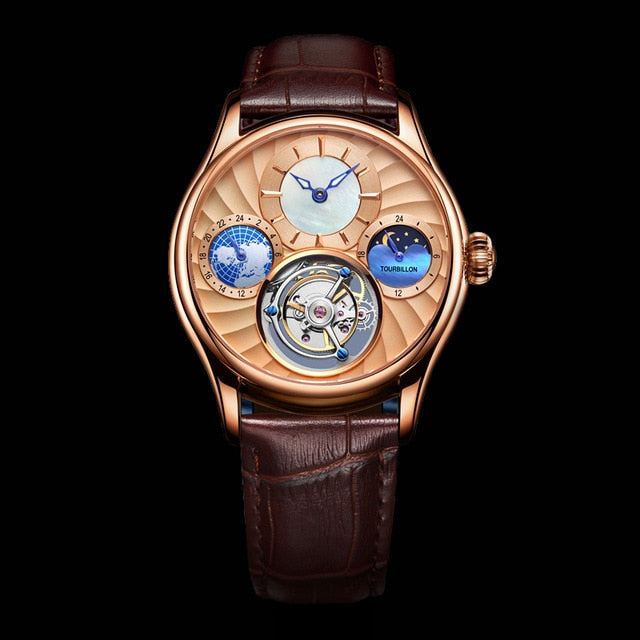 A++ Top Tourbillon Men Mechanical Wristwatches Watch Men Clocks Mens Sapphire Crystal Mechanical Watches Luxury for Men Man 2020