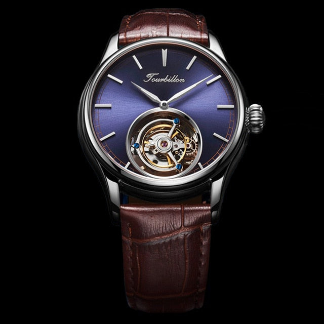 AESOP Mens Mechanical Watch Tourbillon Watches for Men Wristwatch Man Luxury Skeleton Male Clock Sapphire Watch Dropshipping