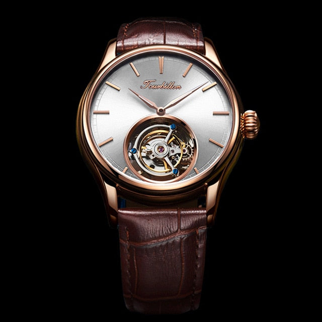 AESOP Mens Mechanical Watch Tourbillon Watches for Men Wristwatch Man Luxury Skeleton Male Clock Sapphire Watch Dropshipping