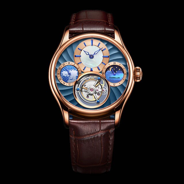 AESOP Mechanical Watch Men Luxury Watches for Men Tourbillon Male Skeleton Men's Watch Man Male Clocks Sapphire Dropshipping