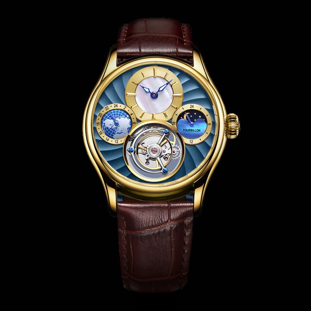 AESOP Mechanical Watch Men Luxury Watches for Men Tourbillon Male Skeleton Men's Watch Man Male Clocks Sapphire Dropshipping