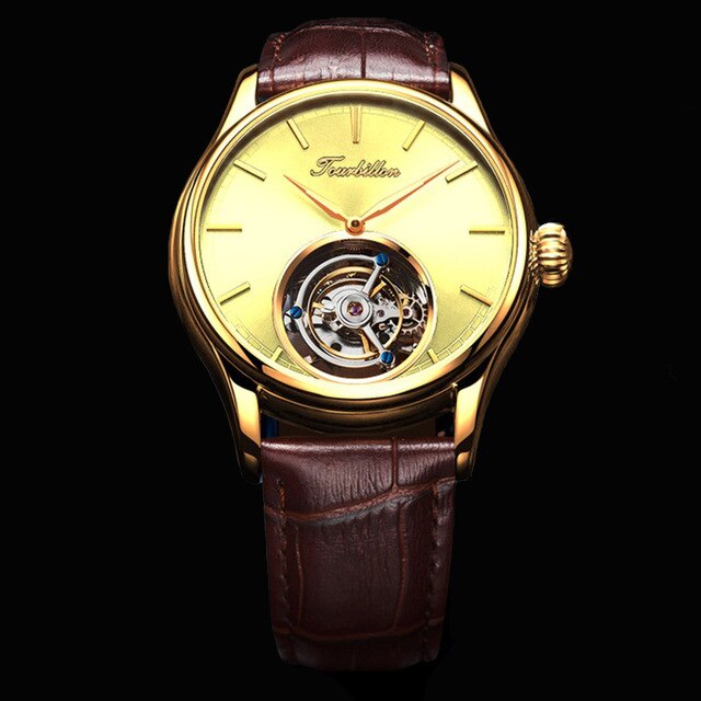 AESOP Men's Mechanical Watches for Tourbillon Watch Mens Wristwatch Man Luxury Skeleton Male Clock Sapphire Crystal Watch 2020