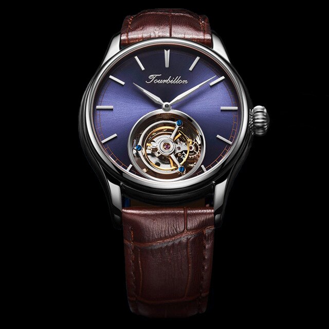 AESOP Men's Mechanical Watches for Tourbillon Watch Mens Wristwatch Man Luxury Skeleton Male Clock Sapphire Crystal Watch 2020