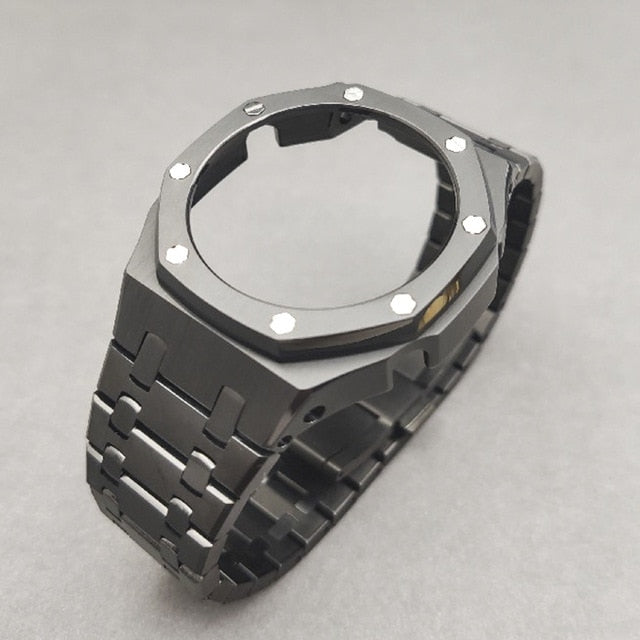 3rd Generation GA2100 Metal Watch Strap GA2110 Watchband Bezel for Casio G Shock Mens Watches Replacement Accessories