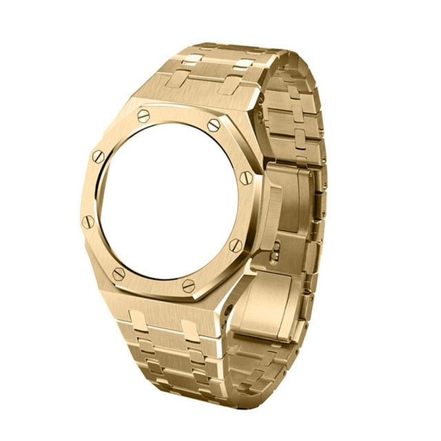 3rd Generation GA2100 Metal Watch Strap GA2110 Watchband Bezel for Casio G Shock Mens Watches Replacement Accessories